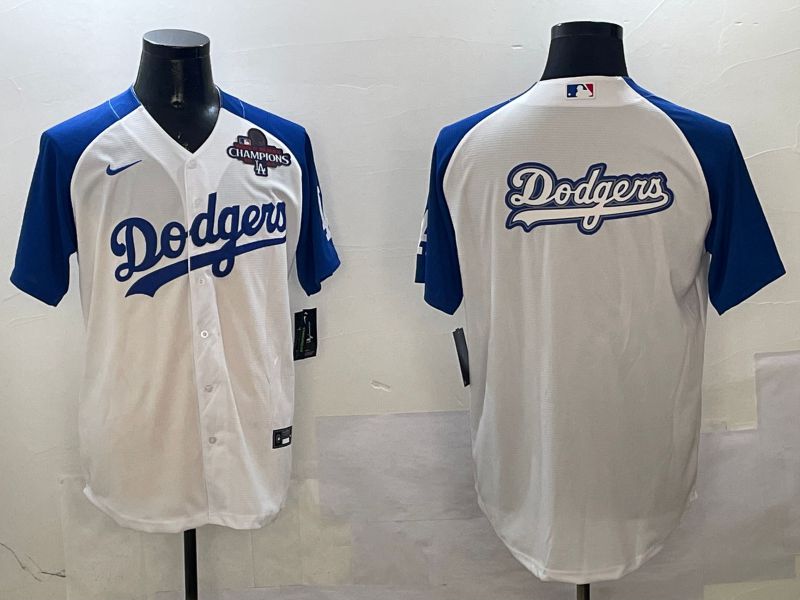 Men Los Angeles Dodgers Blank White blue Game 2025 Nike MLB Jersey style 20->los angeles dodgers->MLB Jersey